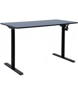 Home4You Rašomasis stalas ERGO LIGHT su 1 varikliu 120x60xH72,5-117,5cm, juodas