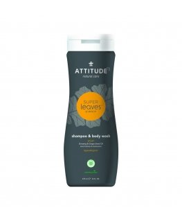 Attitude Attitude, MEN, šampūnas ir kūno plovimo skystis 2: 1, SORTES MEN, 473 ml