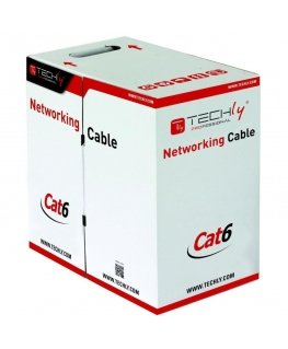 Techly ITP9-FLU-0305 tinklo kabelis Pilka 305 m Cat6 U/UTP (UTP)