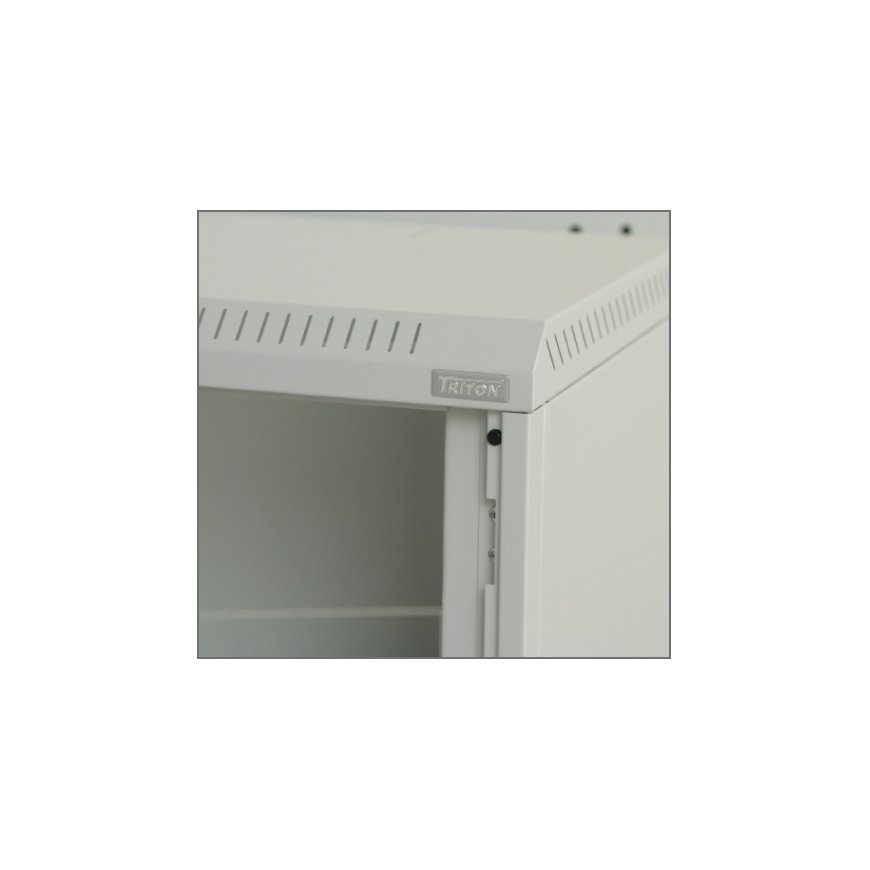 Triton 19" Rack Wall-mount 12U/500 glass door Wall mounted rack Grey – 4