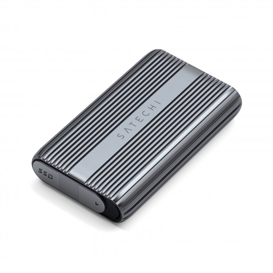 Satechi USB4 NVMe SSD Pro SSD diska korpuss Pelēks, Caurspīdīgs