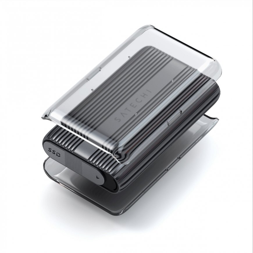 Satechi USB4 NVMe SSD Pro SSD diska korpuss Pelēks, Caurspīdīgs – 5