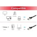 Equip 606102 tīkla kabelis Melns 0,5 m Cat6a S/FTP (S-STP) Equip 606102 tīkla kabelis Melns 0,5 m Cat6a S/FTP (S-STP)