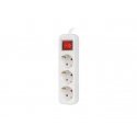 Lanberg PS1-03F-0150-W удлинитель 1,5 m 3 розетка(и) Для помещений Белый Lanberg PS1-03F-0150-W удлинитель 1,5 m 3 розетка(и) Для помещений Белый