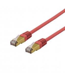 Deltaco SFTP-62RAH сетевой кабель Красный 2 m Cat6a S/FTP (S-STP)