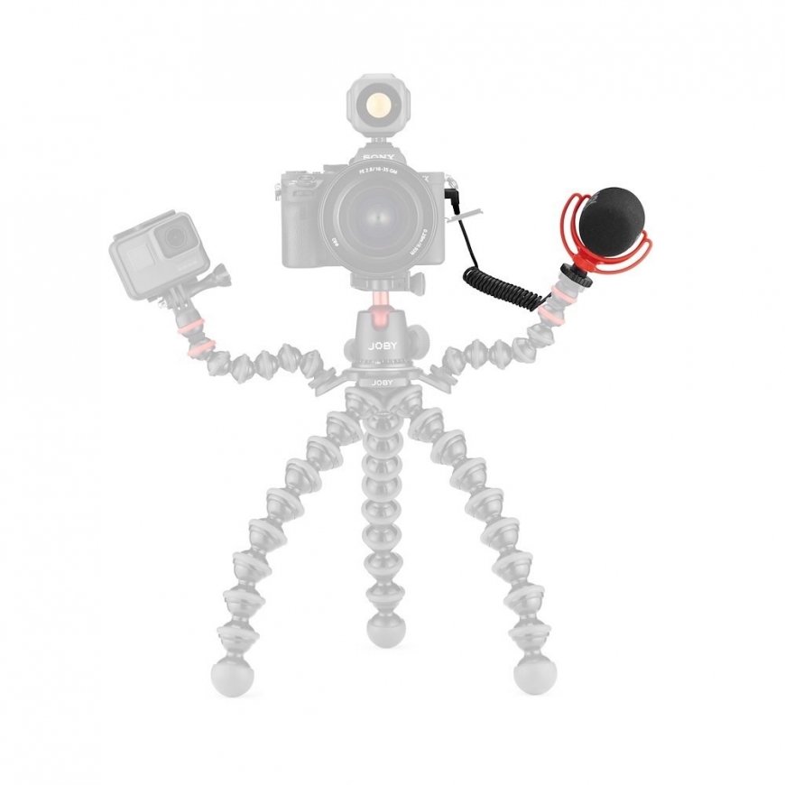 Joby JB01675-BWW microphone Black, Red Digital camera microphone – 3