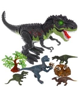 WOOPIE Vaikštantis Tyrannosaurus Rex dinozauras Šviesos ir garso efektai