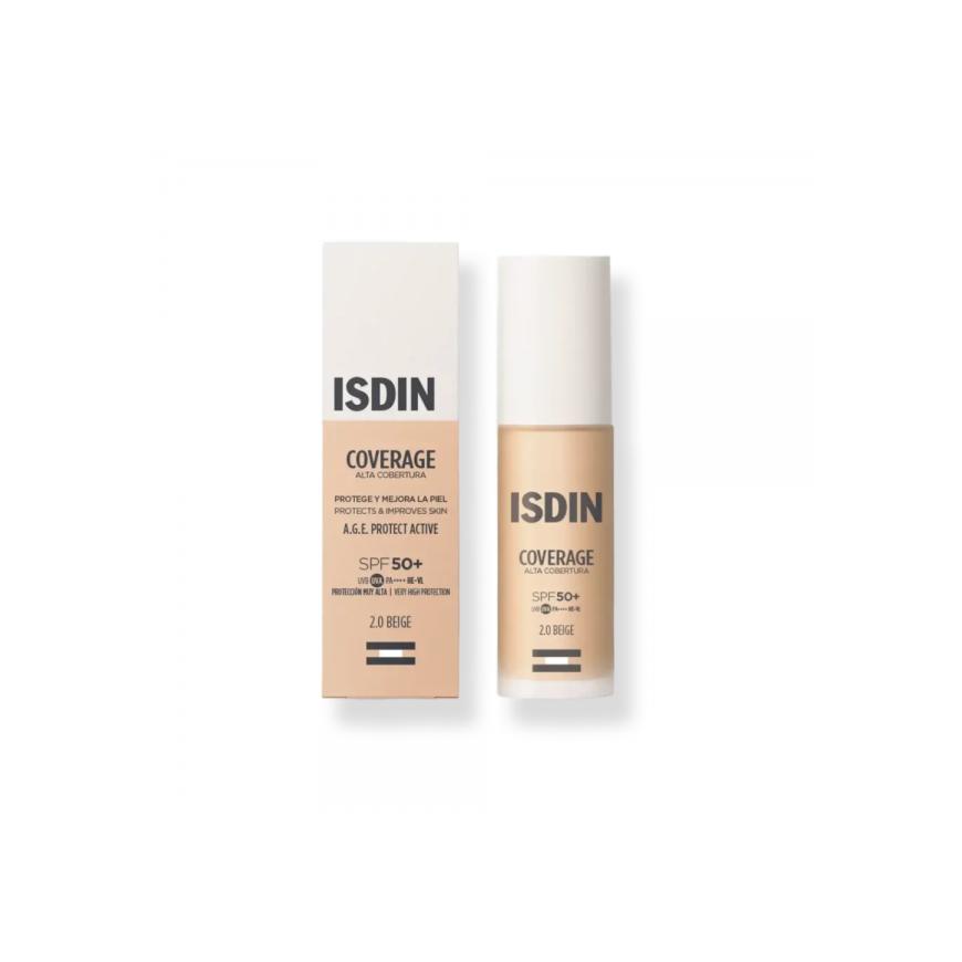 Isdin COVERAGE high coverage SPF50+ 2.0-rusvai gelsvas 30 gr – 2