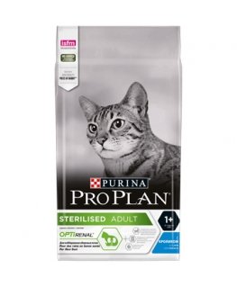 Purina Pro Plan Sterilised OPTIrenal sausā barība kaķiem 1,5 kg Pieaudzis suns Trusis