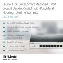 D-Link DGS-110-08V2 Switch L2 Managed, Desktop, 8x10/100