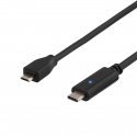 Deltaco USBC-1023 USB kabelis USB 2.0 0,5 m Micro-USB B Juoda Deltaco USBC-1023 USB kabelis USB 2.0 0,5 m Micro-USB B Juoda