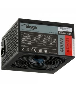 Akyga AK-U4-400 barošanas avotu vienība 400 W 20+4 pin ATX ATX Melns