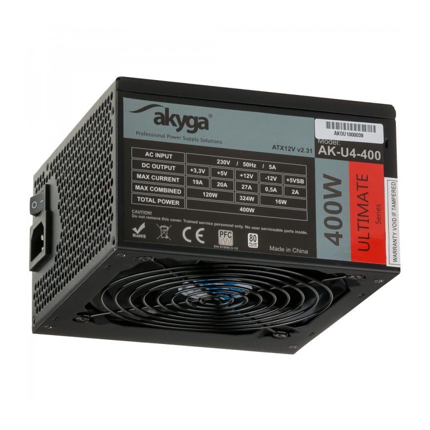Akyga AK-U4-400 barošanas avotu vienība 400