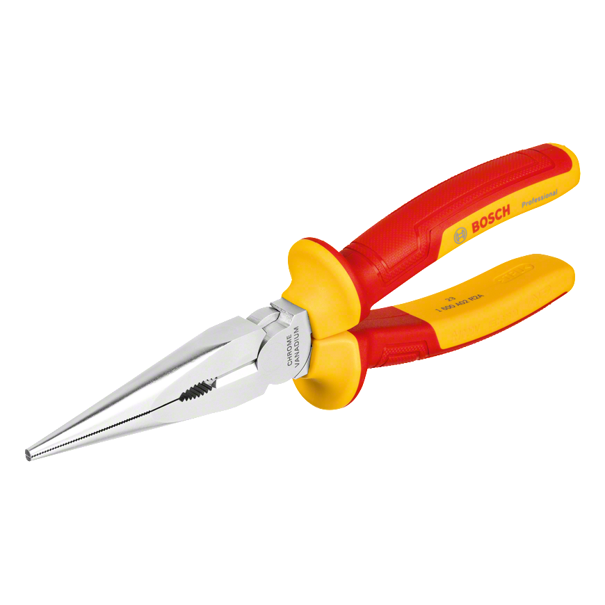 Bosch VDE Long Nose Plier straight 200mm