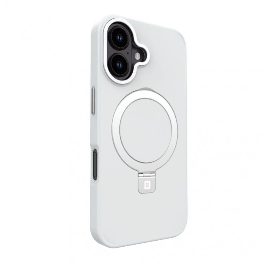 Apple iPhone 17 Shield Case With MagSafe & Stand Matte Silver
