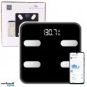 Lean Elektroninės vonios svarstyklės su Bluetooth funkcija ir LED ekranu, 28x28 cm Lean Elektroninės vonios svarstyklės su Bluetooth funkcija ir LED ekranu, 28x28 cm
