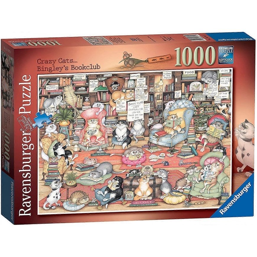 Dėlionė Ravensburger Pašėlusios katės - Knygų klubas