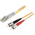 Deltaco Kuitukaapeli LC - ST, duplex, multimode, 2m Deltaco Kuitukaapeli LC - ST, duplex, multimode, 2m