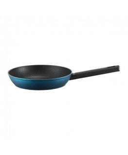 Keptuvė su Qualum Basic Azzurro danga 24 cm AMBITION