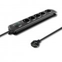 Qoltec 50269 surge protector Black 5 AC outlet(s) 230 V 1.8 m Qoltec 50269 surge protector Black 5 AC outlet(s) 230 V 1.8 m