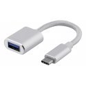 Deltaco USBC-1278 USB cable USB 3.2 Gen 1 (3.1 Gen 1) 0.1 m USB A Silver Deltaco USBC-1278 USB cable USB 3.2 Gen 1 (3.1 Gen 1) 0.1 m USB A Silver