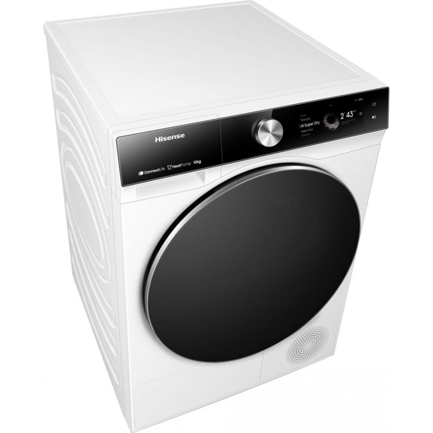 Hisense DH7S107BW būgninis džiovintuvas Pastatomi Pakraunama per priekį 10 kg Balta – 4