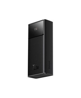 Baseus EnerFill FP41 30000mAh 22.5W Power Bank su Baseus Simple USB-A - USB-C 3A 30cm Kabelis - juodos spalvos