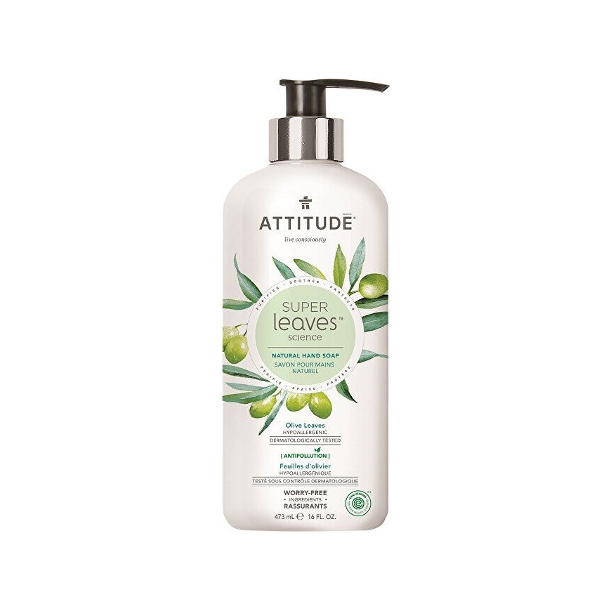 Attitude Natural dušo želė Super Leaves Olive Leaves (Dušo želė) 473 ml – 2