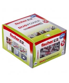 Fischer DUOPOWER 6 x 50 100 tk Expansion ankurkurvi 50 mm