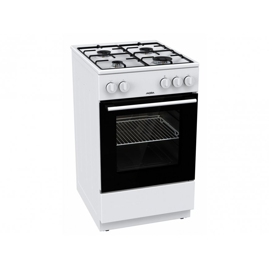 Mora P 2240 AW Freestanding cooker Gas Black, White
