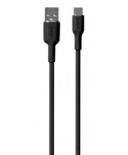 PURO Power And Data Sync SOFT Cable From USB-A To USB-C 1.5m