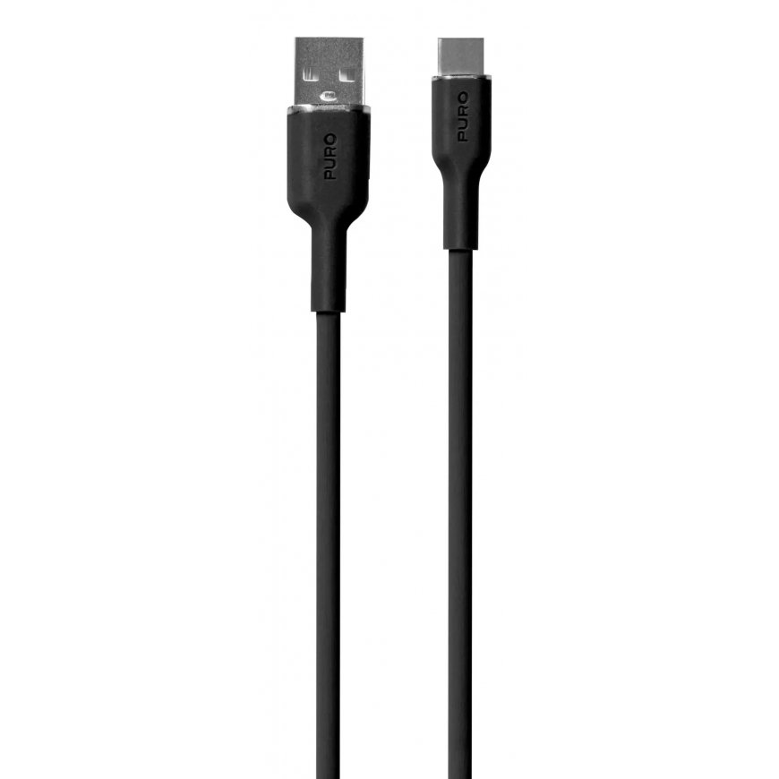 PURO PUUSBCICONBLK USB kabelis 1,5