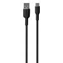 PURO PUUSBCICONBLK USB-kaabel 1,5 m USB A USB C Must