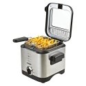 Mesko Home MS 4910 taukvāres katls Viens 1,5 L Atsevišķs 900 W Dziļš taukvāris Melns, Satīna tērauds