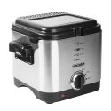 Mesko Home MS 4910 taukvāres katls Viens 1,5 L Atsevišķs 900 W Dziļš taukvāris Melns, Satīna tērauds