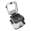 Mesko Home MS 4910 taukvāres katls Viens 1,5 L Atsevišķs 900 W Dziļš taukvāris Melns, Satīna tērauds