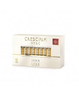 Labo, Crescina, Transdermic HFSC 1300, For Growth Stimulation, Ampoules Treatment Serum, For Scalp, For Women, 20 pcs, 3.5 ml