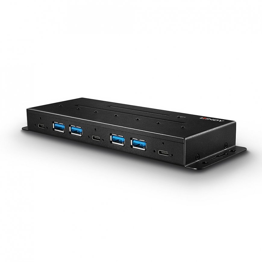 Lindy 43275 keskitin USB 3.2 Gen 2 (3.1 Gen 2) Type-A 10000 Mbit/s musta – 5