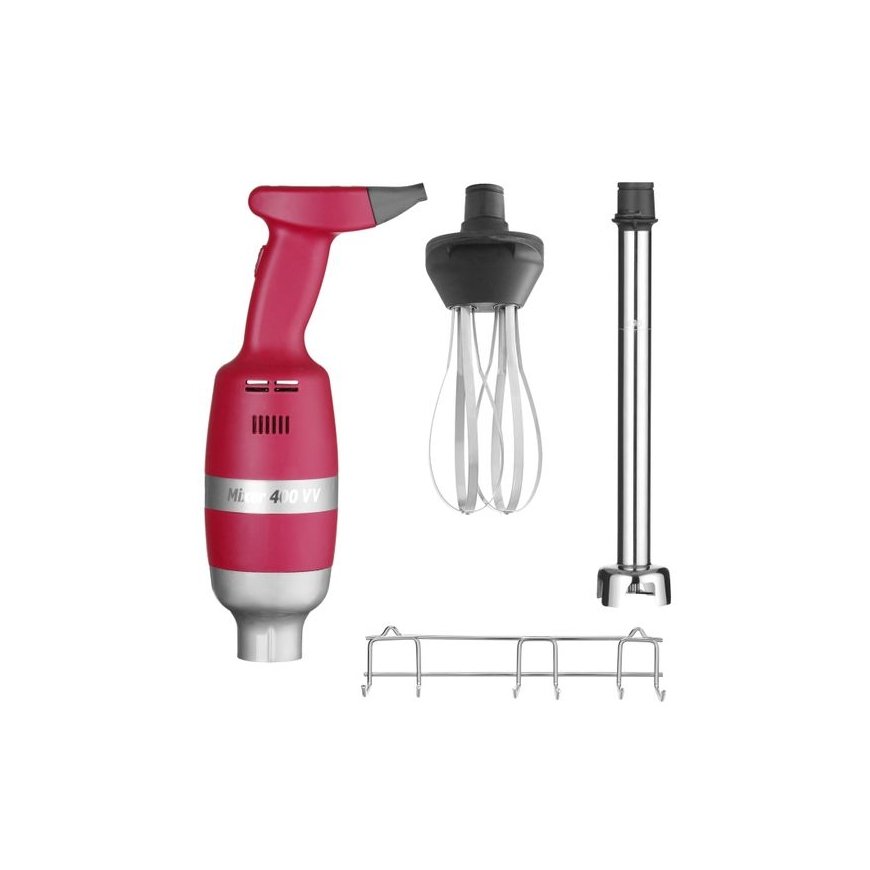 Hendi 224380 blender Immersion blender 400 W Red, Stainless steel – 4