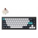 Keychron Q2 Max näppäimistö Universaali USB + RF Wireless + Bluetooth Pohjoismainen musta, Hiili