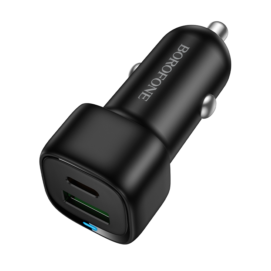 Borofone Car charger BZ34B Cloud - USB + Type C - QC 3.0 PD 38W – 2