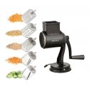 Drum grater, 5 replaceable cartridges, black, KINGHoff, KH 1951 Drum grater, 5 replaceable cartridges, black, KINGHoff, KH 1951