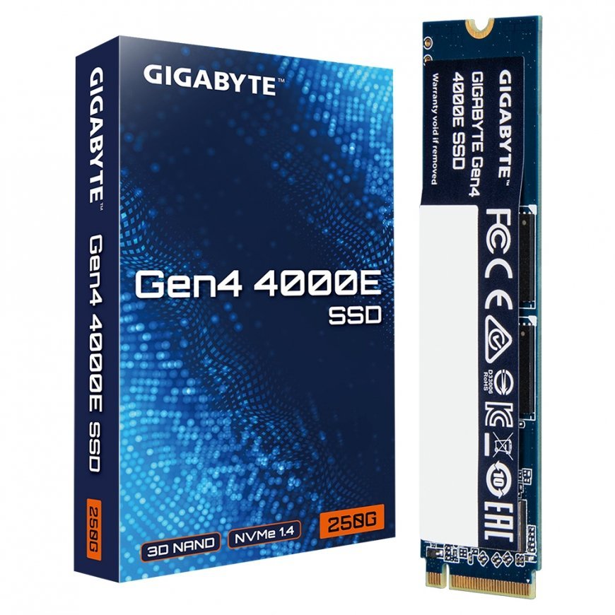 GIGABYTE Gen4 4000E 250 GB M.2 PCI Express 4.0 NVMe 3D NAND – 5