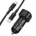 Borofone Car charger BZ34A Cloud - Type C - PD 20W with Type C t Borofone Car charger BZ34A Cloud - Type C - PD 20W with Type C t