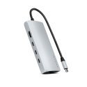 Satechi ST-P8KES dokstacija Vadu USB 3.2 Gen 1 (3.1 Gen 1) Type-C Sudrabs Satechi ST-P8KES dokstacija Vadu USB 3.2 Gen 1 (3.1 Gen 1) Type-C Sudrabs