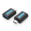 Vention CDUB0 kabeļu spraudņu pāreja USB C USB A Melns Vention CDUB0 kabeļu spraudņu pāreja USB C USB A Melns