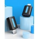 Vention USB-C Male to USB 3.0 Female OTG Adapter Black PVC Type