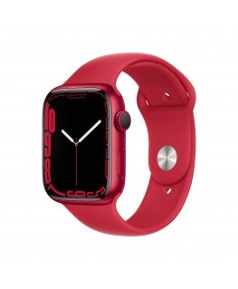 Apple Watch Series 7 OLED 45 mm Цифровой 396 x 484 пикселей Сенсорный экран Красный Wi-Fi GPS (спутниковый)