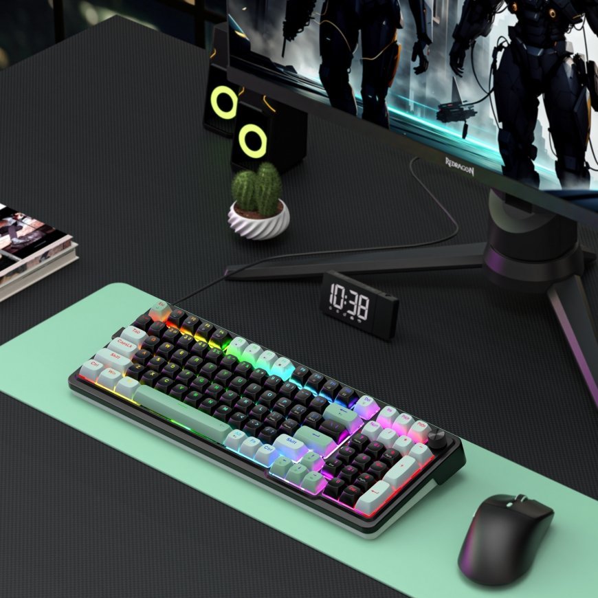 REDRAGON K686BG-RGB-M tastatūra USB Melns – 2