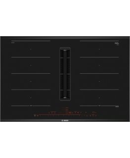Bosch Serie 8 PXX875D67E варочная поверхность Черный Встроенный 80 cm Плита с зонами индукции 4 зона(ы) Встроенный капюшон